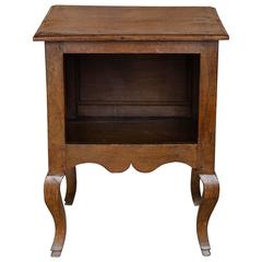 Antique 18th Century Small Walnut Bedside Table
