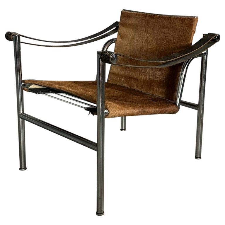 Sillón LC1 de Le Corbusier Jeanneret Perriand para Cassina 1965 firmado y numerado