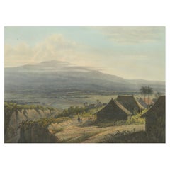 The Highland Landscape in the Bantam Residency - Java Lithographie, veröffentlicht 1872