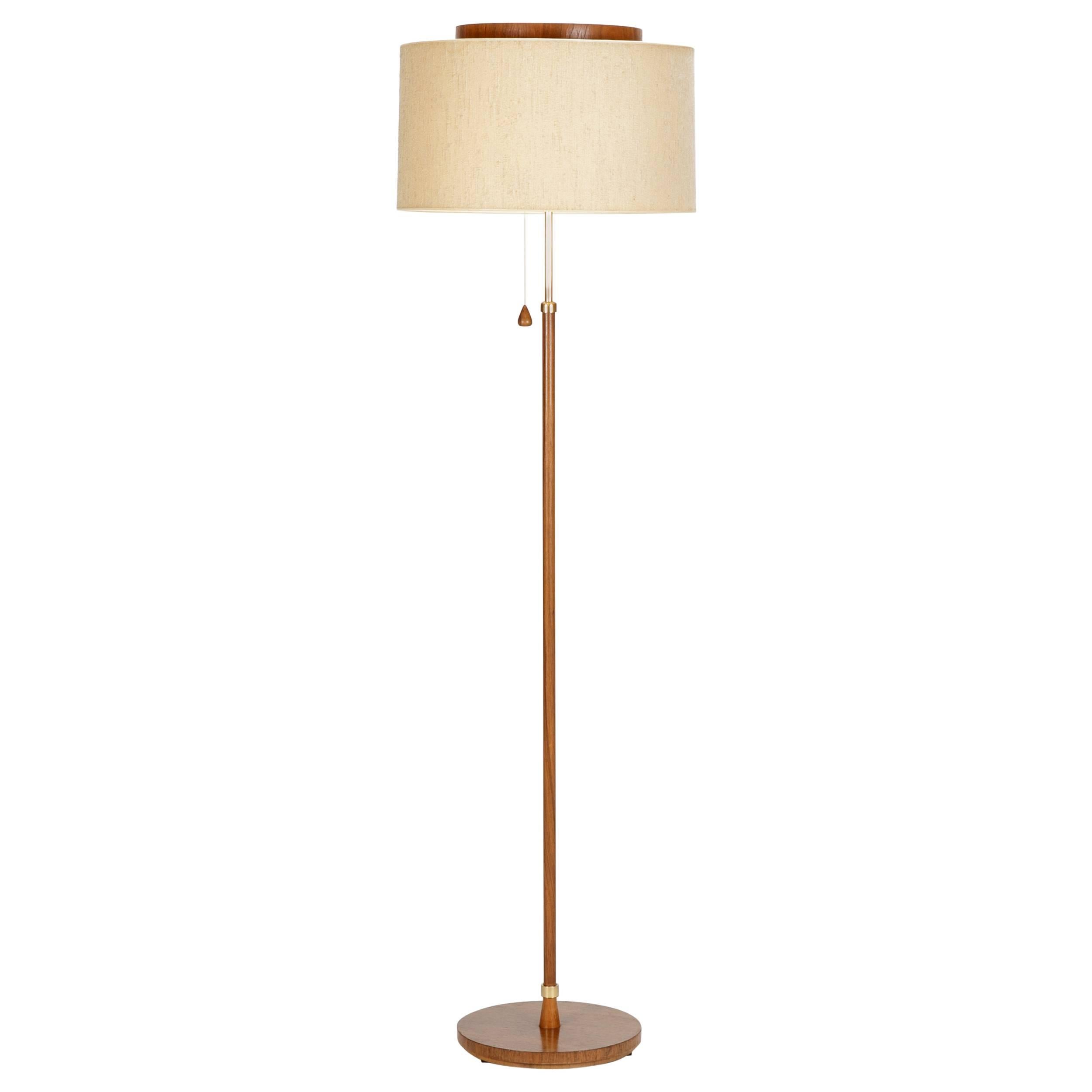Teak Floor Lamp by Temde Leuchten, 1950