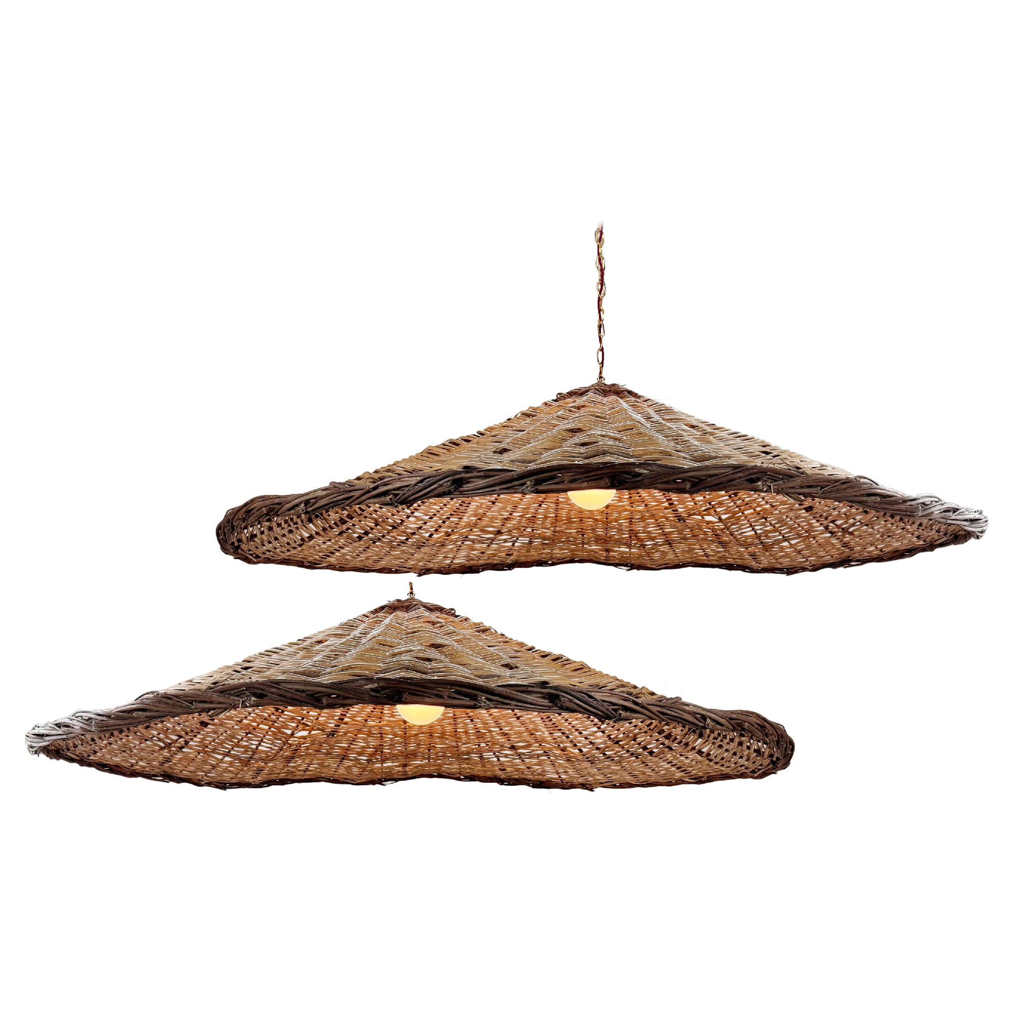 Enorme parasole in vimini a soffitto in vendita