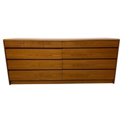 Commode danoise moderne vintage en teck à 10 tiroirs