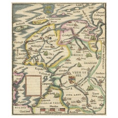 Friesland, Groningen and Overijssel – Rare Woodcut Map by Münster, c. 1550