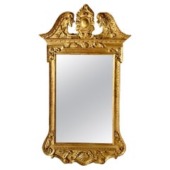 Miroir en bois doré de style George II