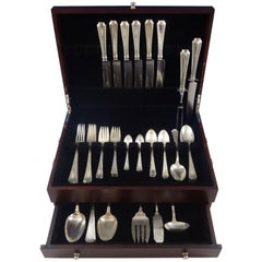 Antique Colfax by Durgin Sterling Silver Flatware Set Service 47 Pieces