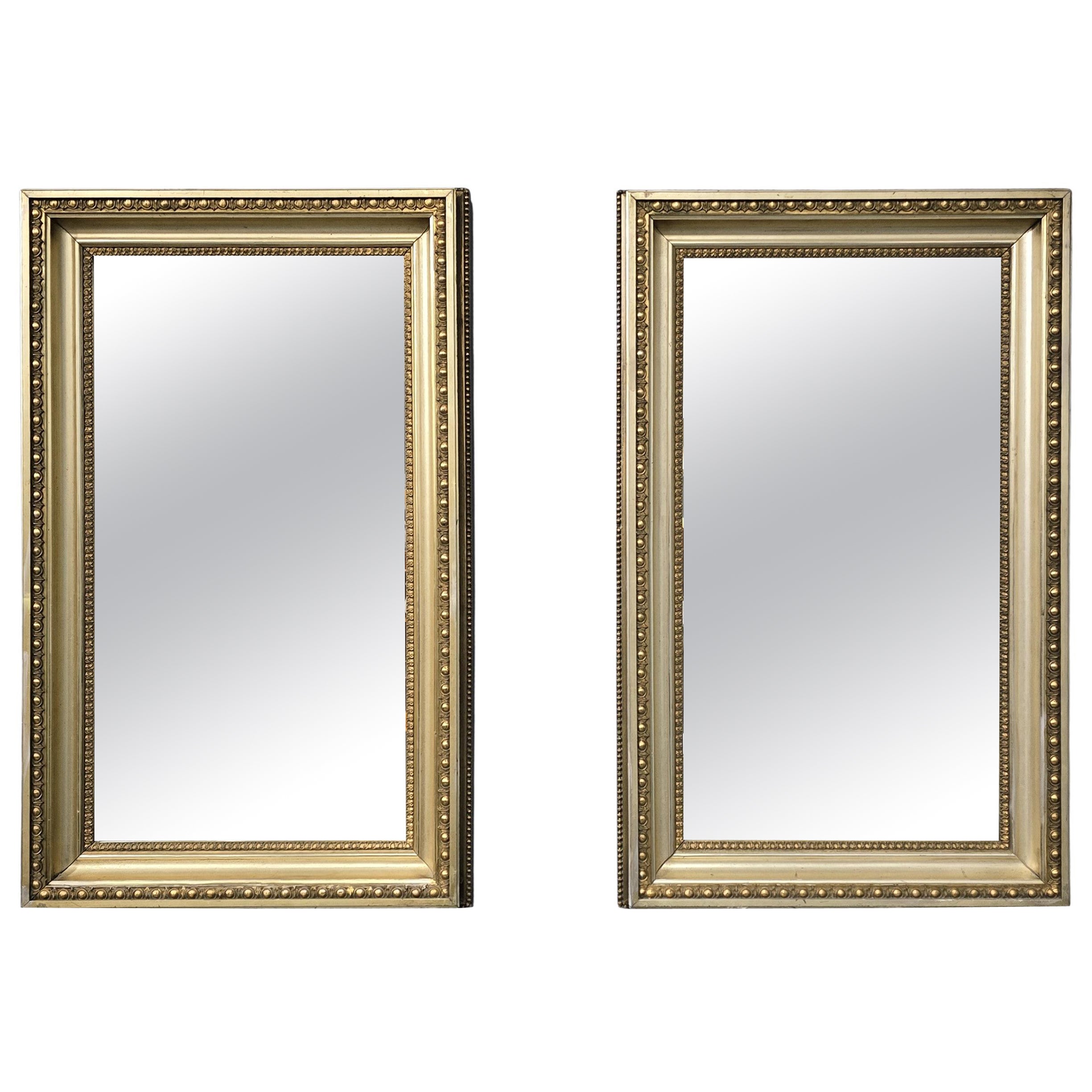 Wonderful Pair English Victorian Gilt Mirrors