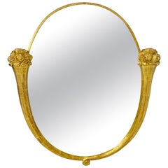 Stunning Wall Mirror With Gold Gilded Frame after André Mare & Louis Süe