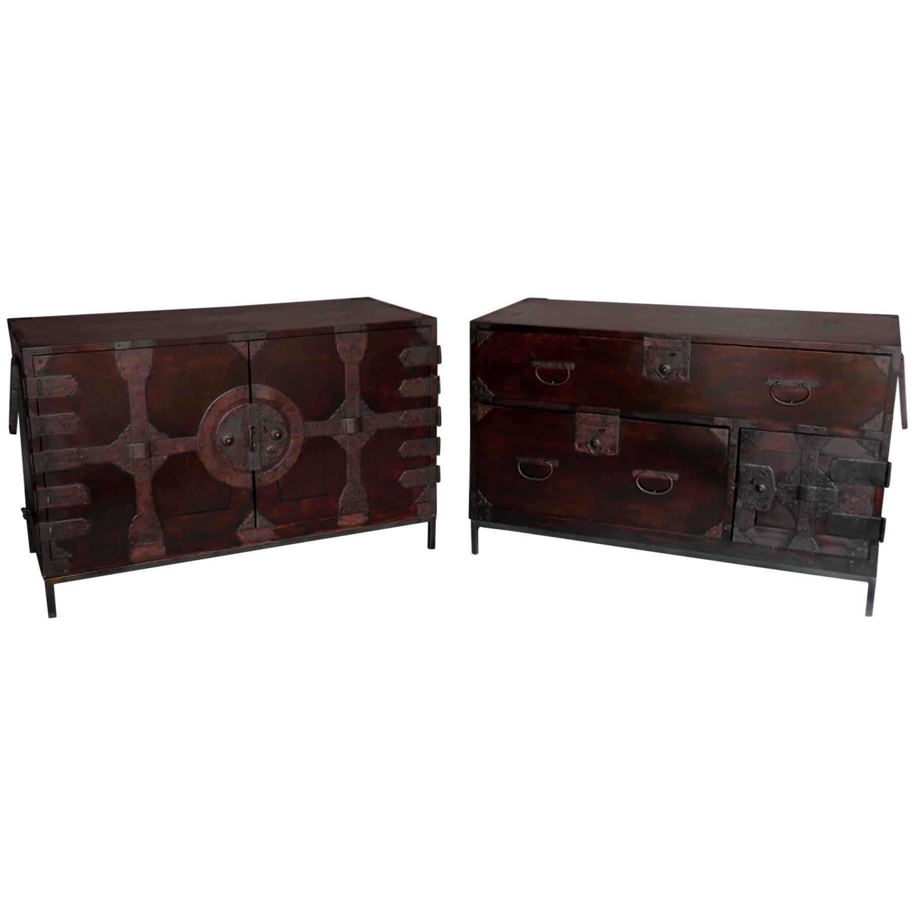 Japanese Tansu Bedside Tables