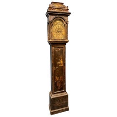 Antique 18th Century English Longcase Clock with Brass Face Plate by John Parsons