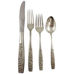 Contessina by Towle Sterling Silver Floral Flatware Set of Service 45 Pieces