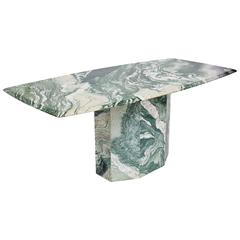  Verde Luana Marble-Top and Base Dining Table