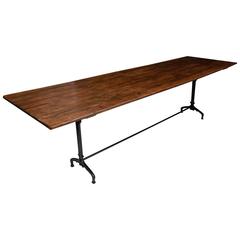 French Antique Banquet Table from Beaujolais Region