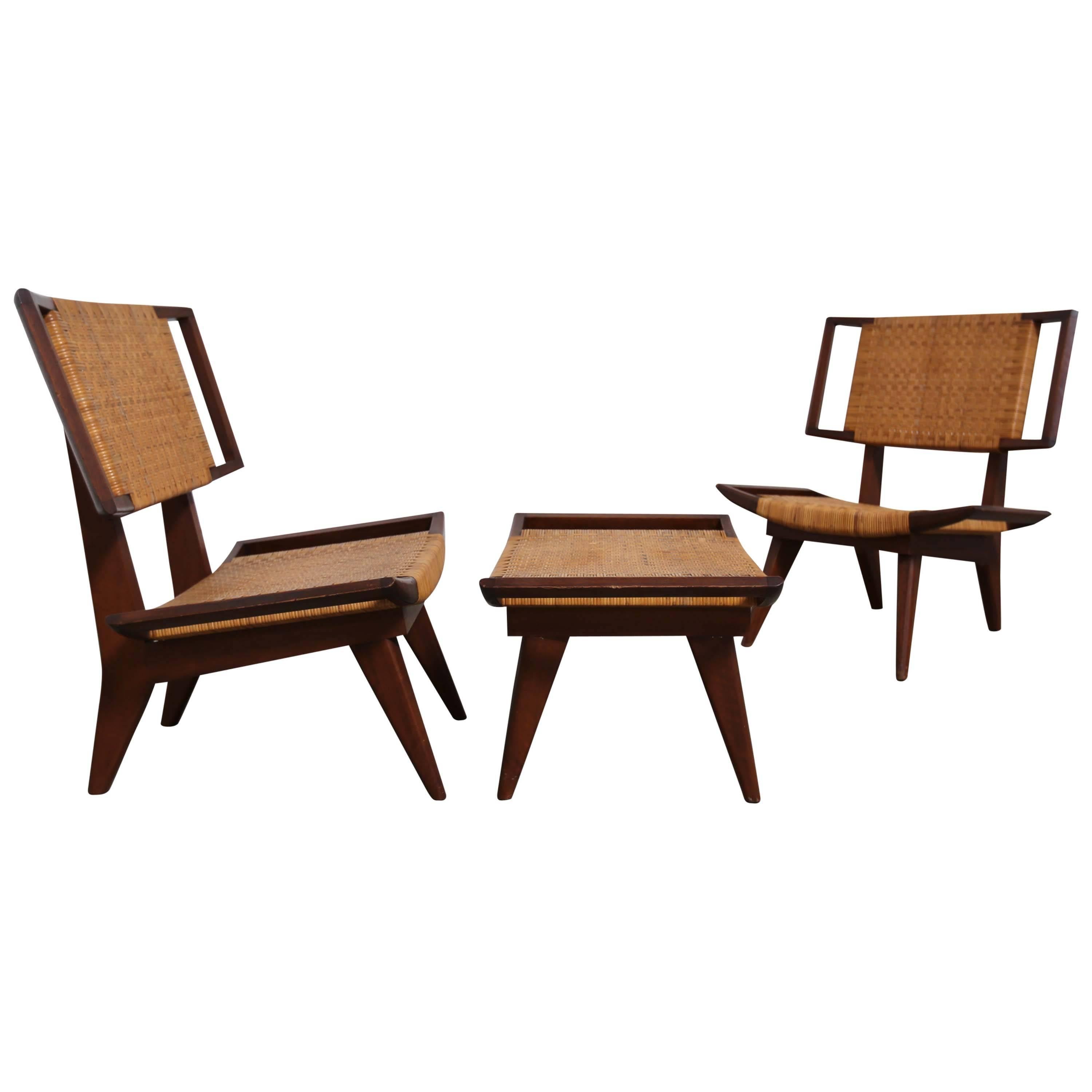 Rare Pair of Lounge Chairs by Paul Laszlo