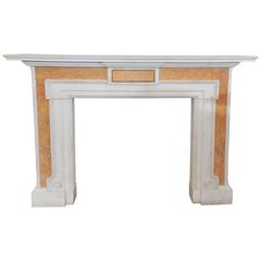 Grand English Neoclassical Marble Fireplace Surround