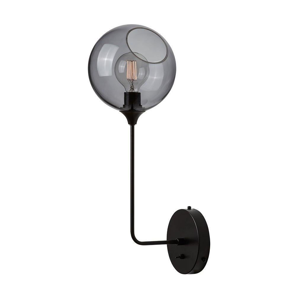 Ballroom Wall sconce Long - Smoke glass