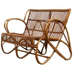 Retro Sweet Bamboo Loveseat by Rohe Noordwolde