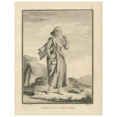 Indian Woman of the Orissa Coast – Sonnerat Voyage Engraving, Paris 1806