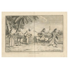 Dance of the Bayadères – Sonnerat Engraving Depicting Indian Temple Dancers 1806
