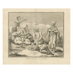 Indian Guru Teaching Disciples – Sonnerat Engraving, Enlightenment Era, 1806