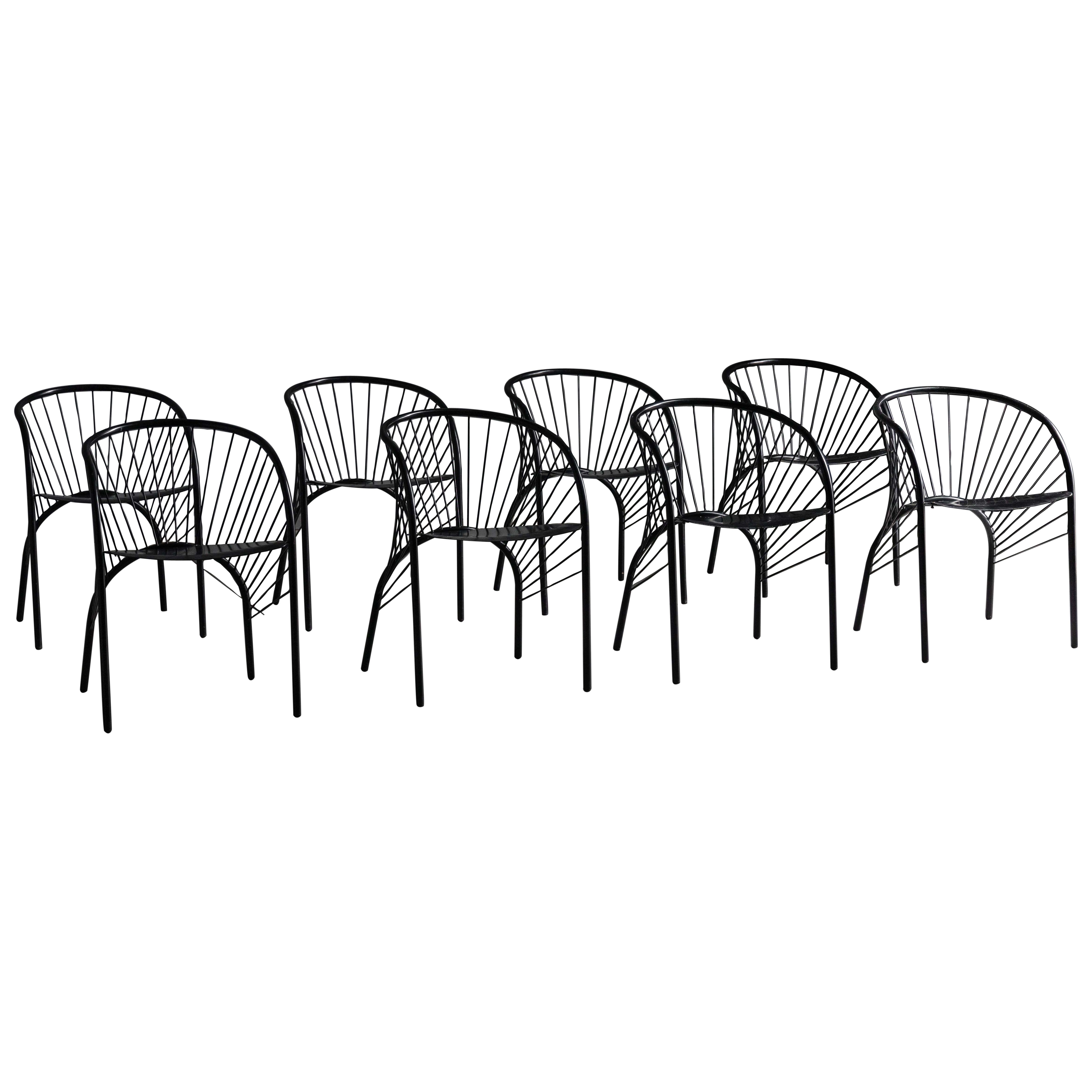 Chaises Lizzie de Regis Portier pour Paolo Pallucco, Italie, années 1980