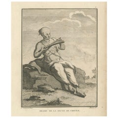 Shaivite Brahmin Reading Scriptures – Sonnerat Engraving, India, Paris 1806