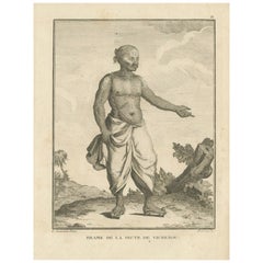 Vaishnavite Brahmin from India – Sonnerat Engraving, Paris Edition, 1806