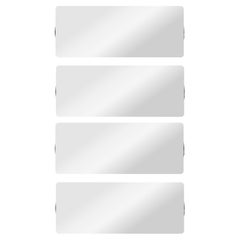 Große Charlotte Perriand 'Applique À Volet Pivotant Double' Verspiegelte Wandleuchte