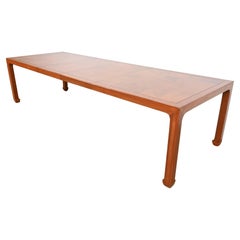 Henredon Mid-Century Hollywood Regency Chinoiserie Dining Table, Refinished