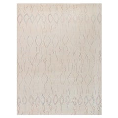 Contemporary Diamond Design Flat Weave Wool Rug by Doris Leslie Blau
