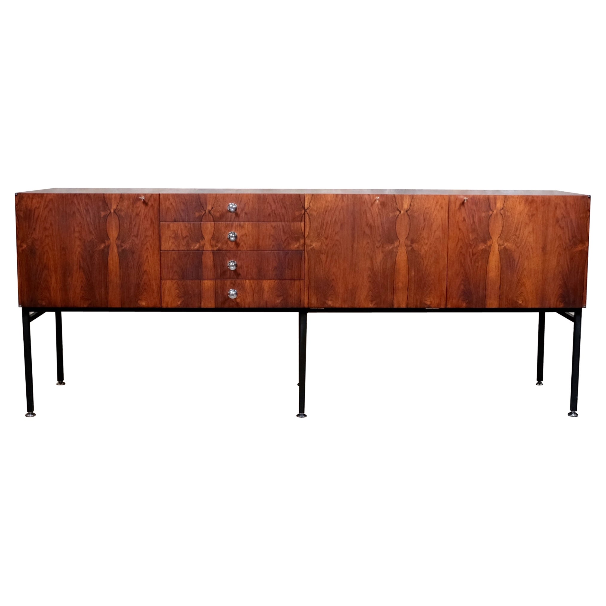 Langes Sideboard Modell 816 von Alain Richard für Meubles TV, Frankreich, 1960er Jahre
