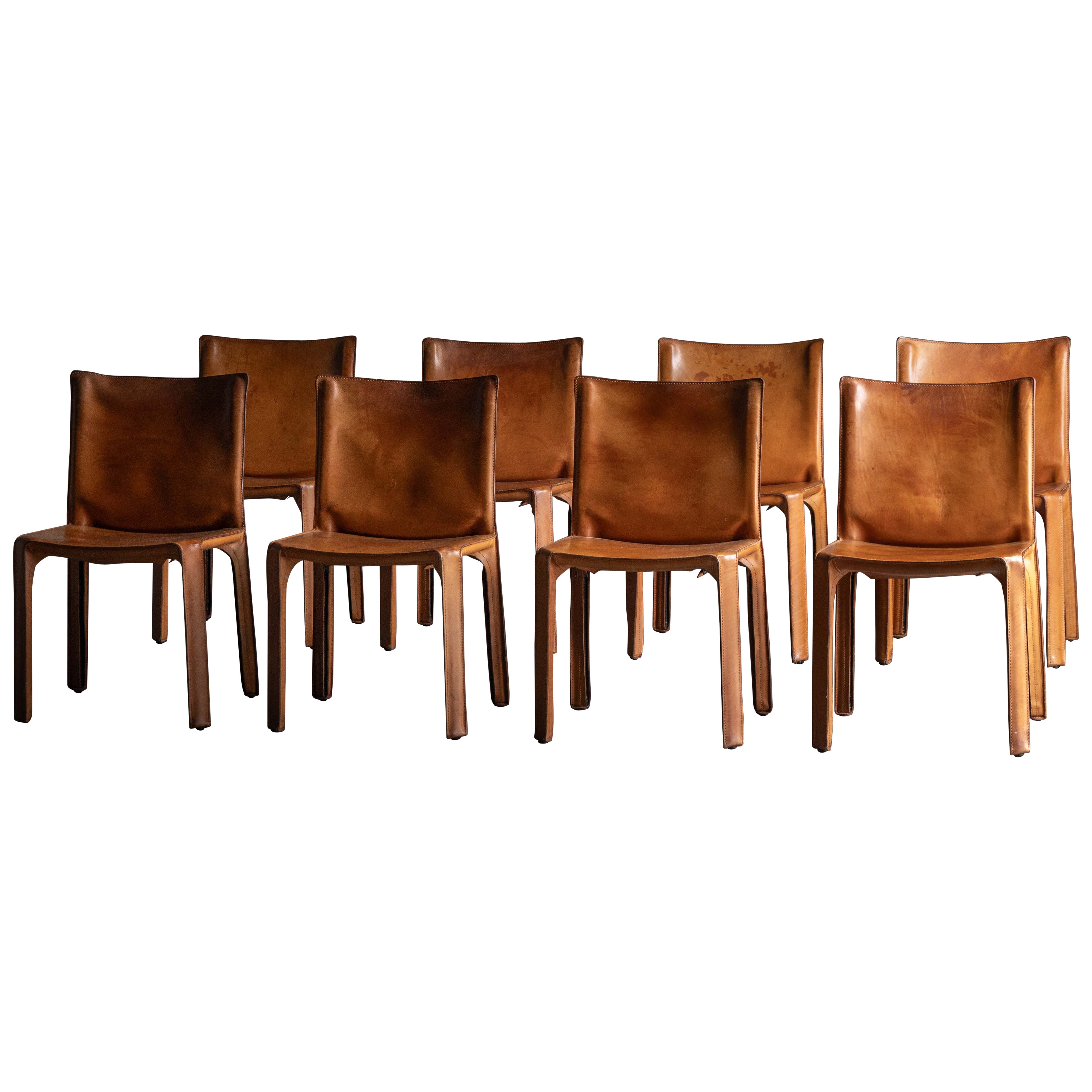 CAB 412 Chairs by Mario Bellini for Cassina, Italy, 1970s