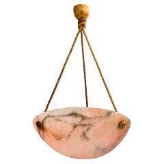 Designer français, Design-Light, albâtre, corde, France, années 1930