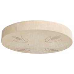 Schwedischer Designer, Einbaubeleuchtung, Stoff, Schweden, 1950er Jahre