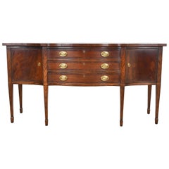 Henredon Federal Aparador de caoba con frente de proa Credenza