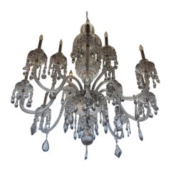 Lampadario Waterford con cristallo della Cecoslovacchia