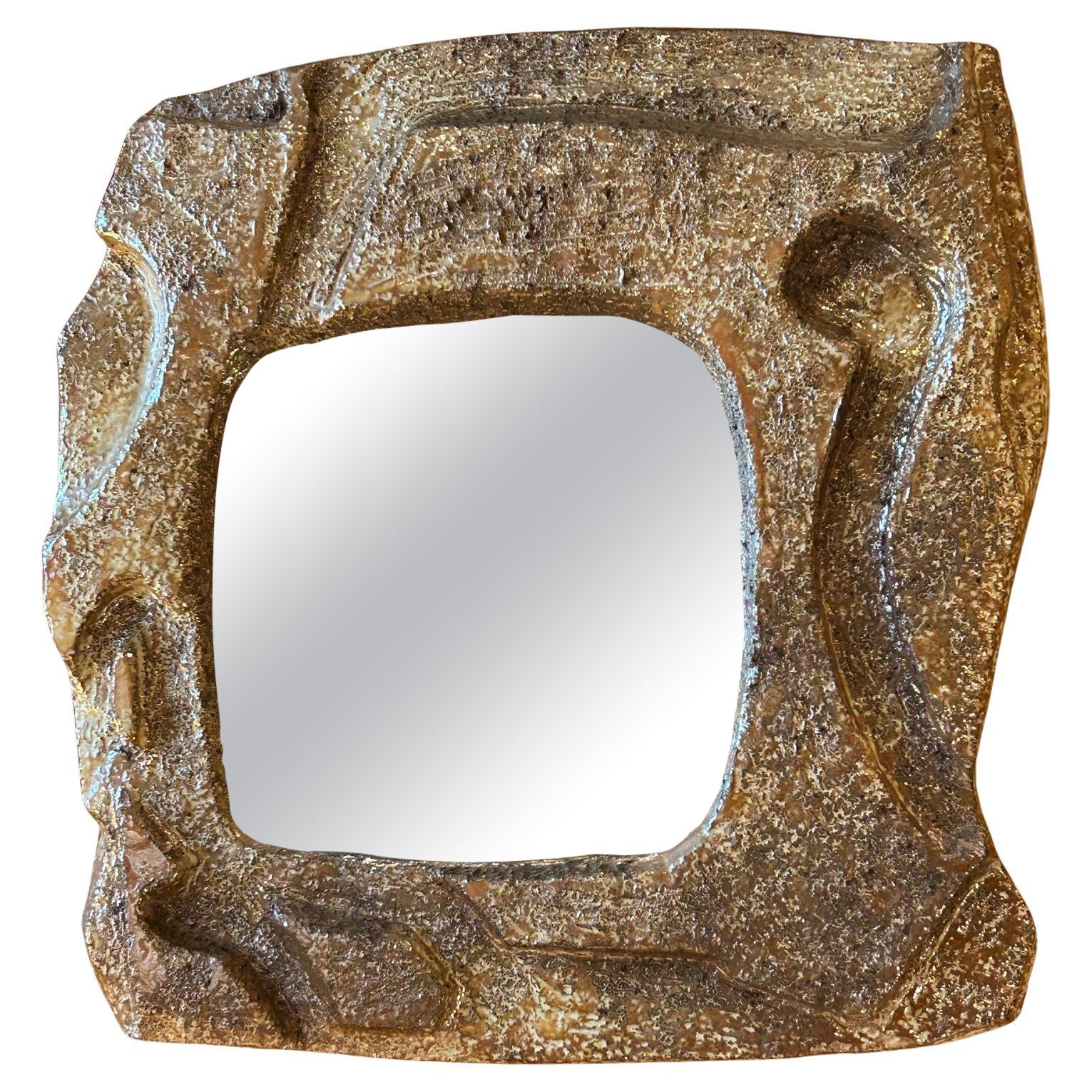 Miroir de Marius Bessone, France, années 1960 en vente