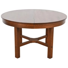 Tavolo da pranzo Stickley Antique Mission Oak Arts & Crafts, appena rifinito