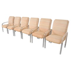 Leon Frost for Lion in Frost Modern Art Deco Lucite Armchairs, Set of Six