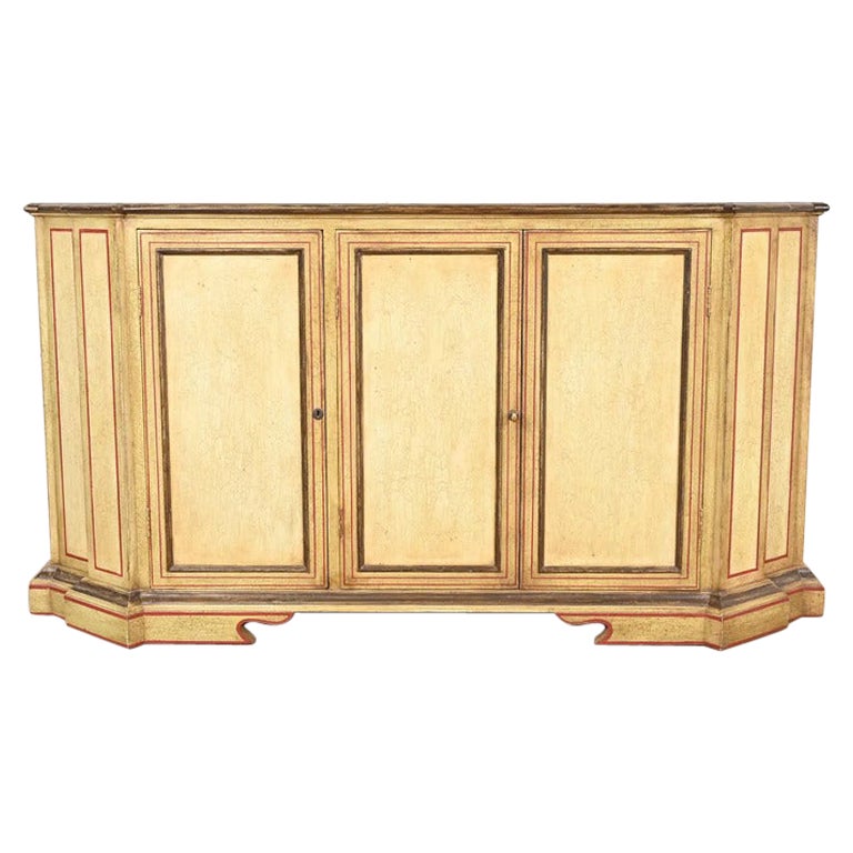 Minton Spidell credenza o mobile da bar laccato Luigi XVI della Reggenza Francese
