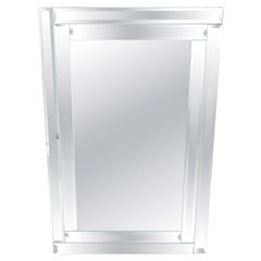 Vintage Bevelled Mirror 24x36 Frame Studio Made c1970s Wall Mirror MINT
