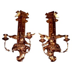 Wood Candle Sconces