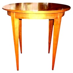 French Louis XVI Style Lemon Wood Table After André Arbus