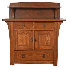Limbert Antique Mission Oak Arts & Crafts Sideboard Buffet or Bar Cabinet