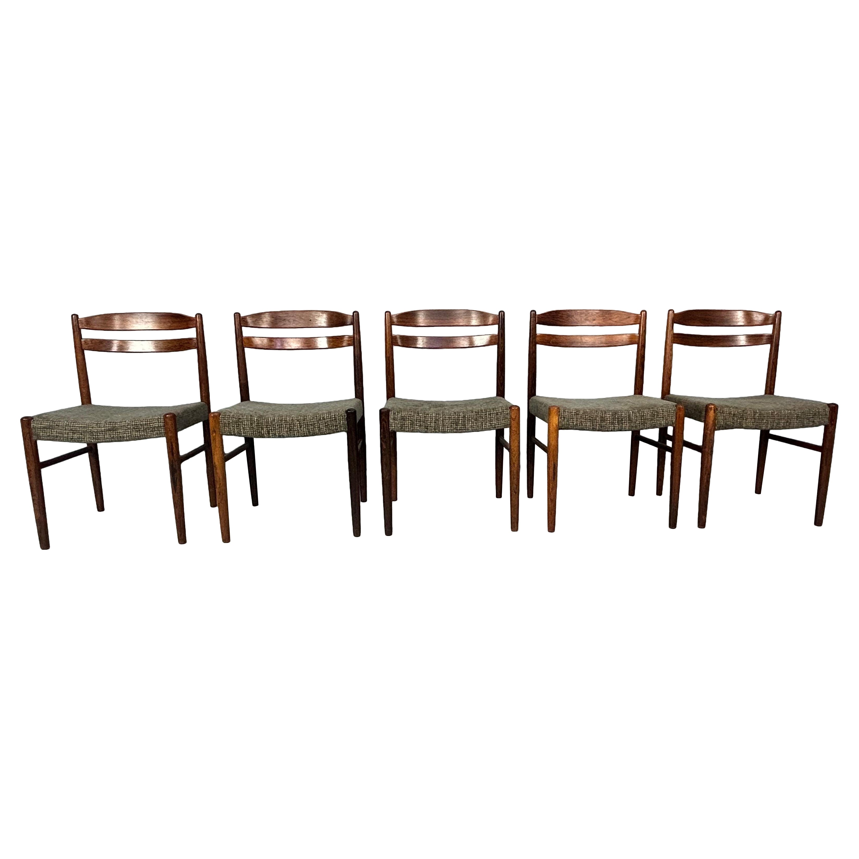 Mid-Century Modern Set of 4 Dinning Room Chairs By Carl Ekstrom, 1960