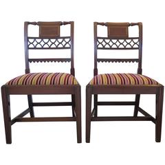 Fine PAIR of "Sheraton" Period, Mahogany Side Chairs, George III, circa 1790 7