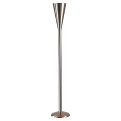 Luminator Floor Lamp by Pietro Chiesa for Fontana Arte, Brushed Metal Finish