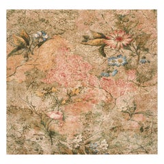 Indien Indien Bereich Teppiche Circa 1990 - Wolle Blau Grün Elfenbein Rosa Rot Gelb - 99528