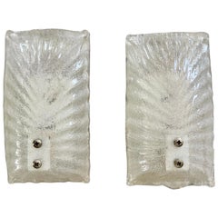 Wall Lighting by Mazzega Glass Murano pair, Italy, 1970