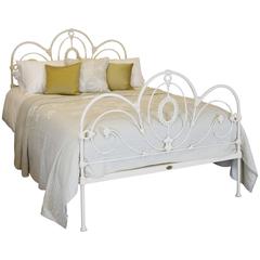 Iron Hoop Bed in Cream
