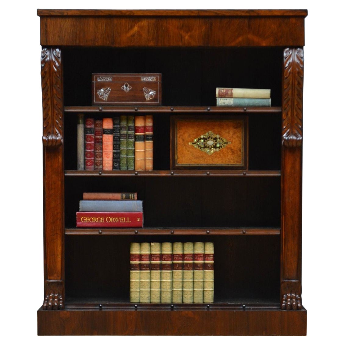 William IV. Offenes Bücherregal aus Palisanderholz
